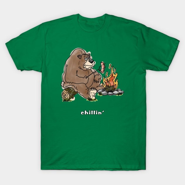 Chill Bear T-Shirt by Owllee Designs